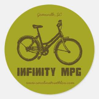 Sticker Rond INFINITY MPG brown decal, www.carolinatriathlon.co