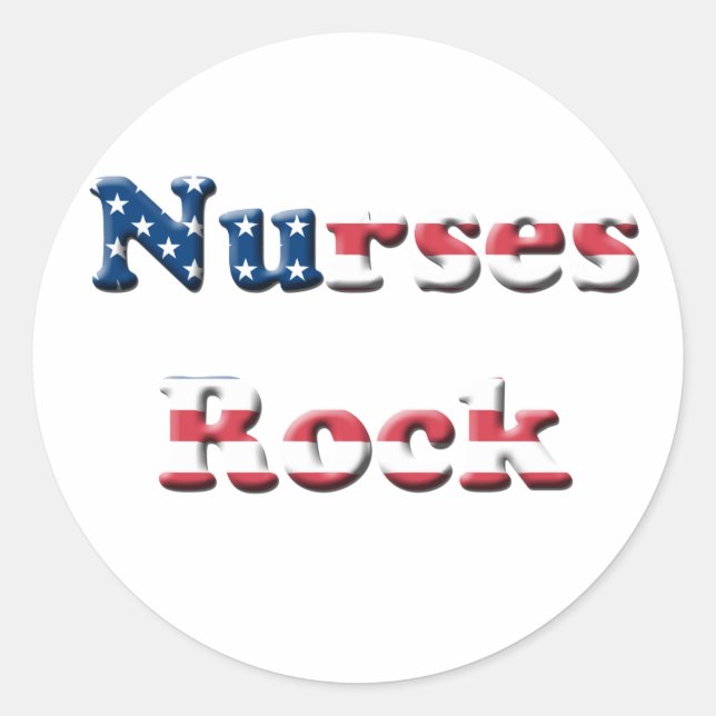STICKER ROND INFIRMIER ROCK (Devant)