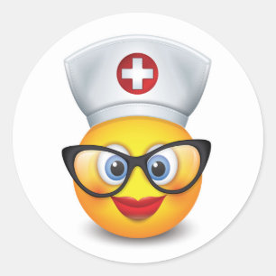 Sticker Rond Infirmière