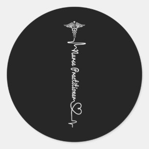Sticker Rond Infirmière 365 Np Infirmière Praticien
