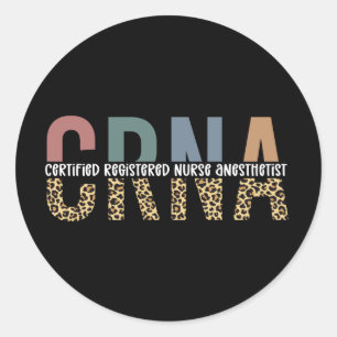 Sticker Rond Infirmière anesthésiste certifiée CRNA