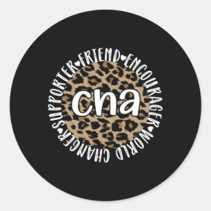 Sticker Rond Infirmière certifiée Adjointe Appréciation Cna Inf