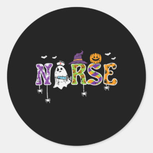 Sticker Rond Infirmière Costume d'Halloween Costume de soins in