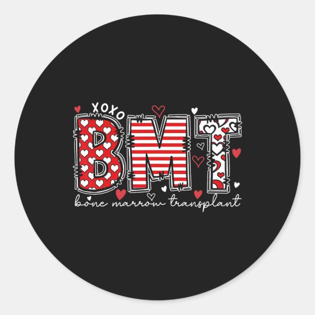 Sticker Rond Infirmière de greffe Infirmière de greffe de moell (Devant)