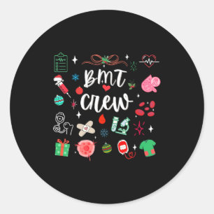 Sticker Rond Infirmière de l'équipe de greffe de moelle osseuse