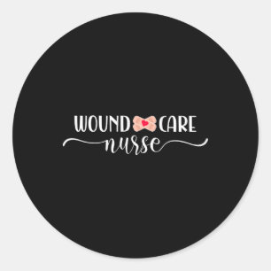 Sticker Rond Infirmière de soins