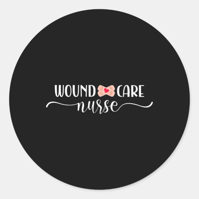 Sticker Rond Infirmière de soins (Devant)