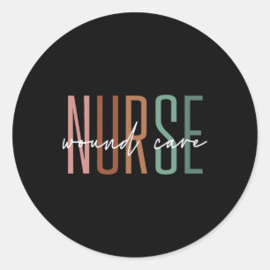 Sticker Rond Infirmière de soins de santé Infirmière de blessur