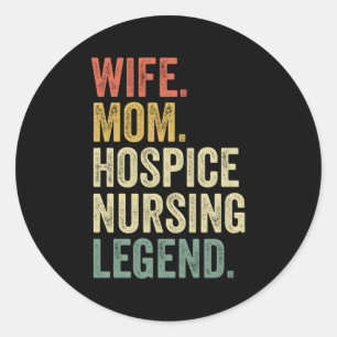 Sticker Rond Infirmière D'Hospice Pour Infirmière D'Hospice