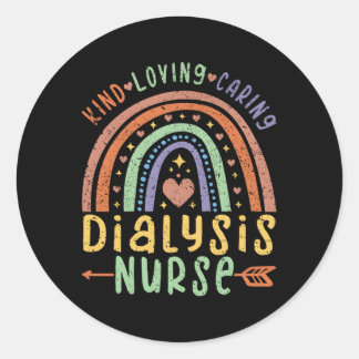 Sticker Rond Infirmière dialyse