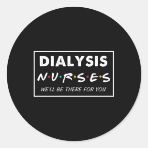 Sticker Rond Infirmière dialyse