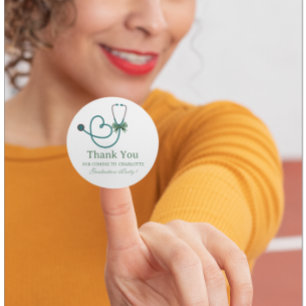 Sticker Rond Infirmière Docteur Merci Favorise
