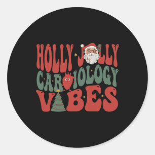 Sticker Rond Infirmière en cardiologie super Escadron de cardio