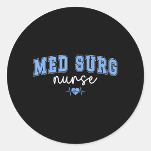 Sticker Rond Infirmière en chirurgie médicale Infirmière en chi