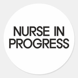 Sticker Rond Infirmière en devenir
