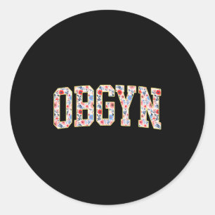 Sticker Rond Infirmière en obstétrique - gynécologie et en sall
