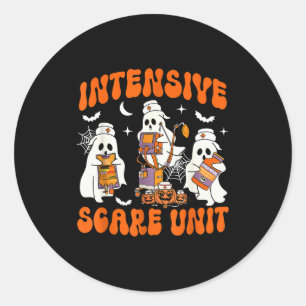 Sticker Rond Infirmière fantôme de l'unité de soins intensifs E