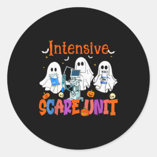 Sticker Rond Infirmière fantôme de l'unité de soins intensifs E