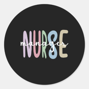 Sticker Rond Infirmière gestionnaire Appréciation Infirmière ge