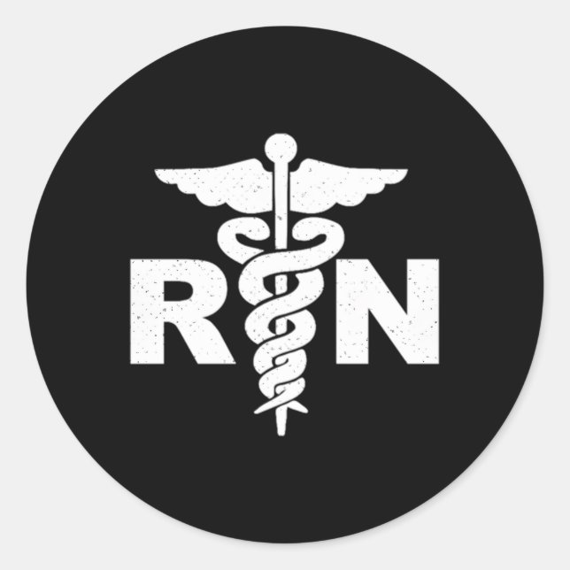 Sticker Rond Infirmière Médicale de la Journée des infirmières (Devant)