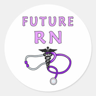 Sticker Rond Infirmière Médicale RN