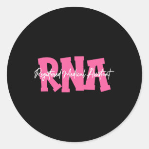 Sticker Rond Infirmière Mois du cancer du sein Rma Médicale ins