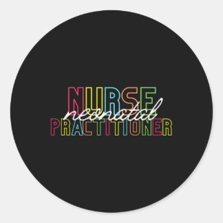 Sticker Rond Infirmière néonatale Praticien Diplôme Nouvelle In