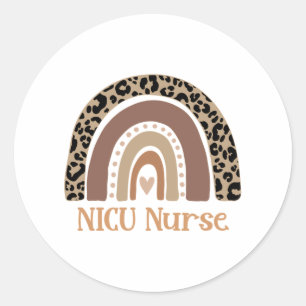 Sticker Rond Infirmière NICU - Infirmière néonatale mignonne