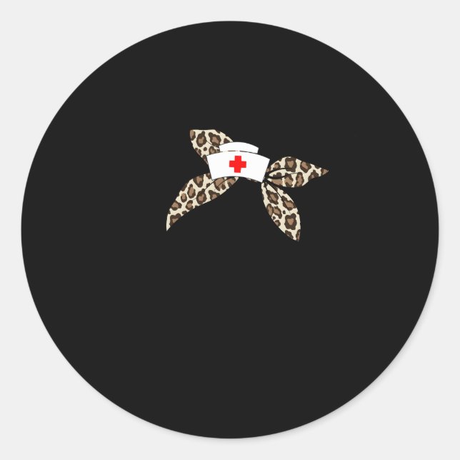 Sticker Rond Infirmière Oui Je Vais Toujours À L'École Infirmiè (Devant)