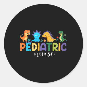 Sticker Rond Infirmière pédiatrique Pédiatrie Infirmière Appréc