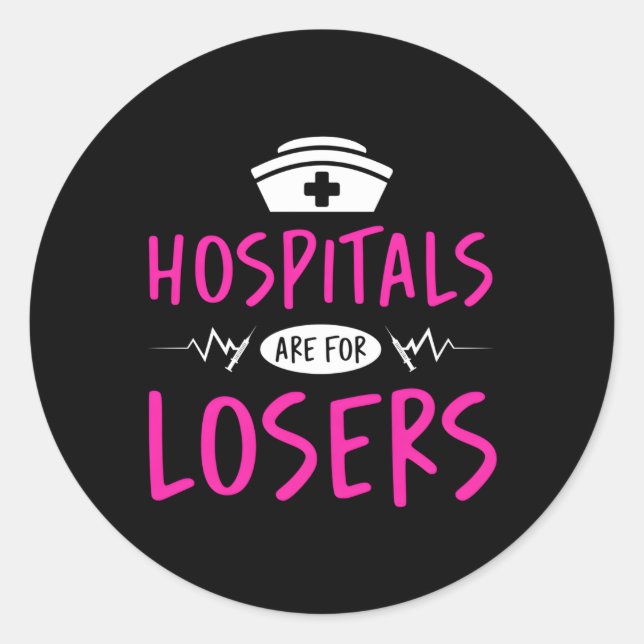 Sticker Rond Infirmière pénitentiaire Détenu Infirmière péniten (Devant)