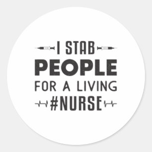 Sticker Rond #Infirmière soins infirmiers soins infirmiers urge