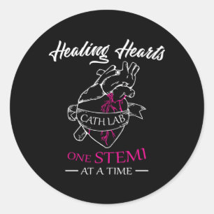 Sticker Rond Infirmière Stemi Soins Cardiaques Guérison Il
