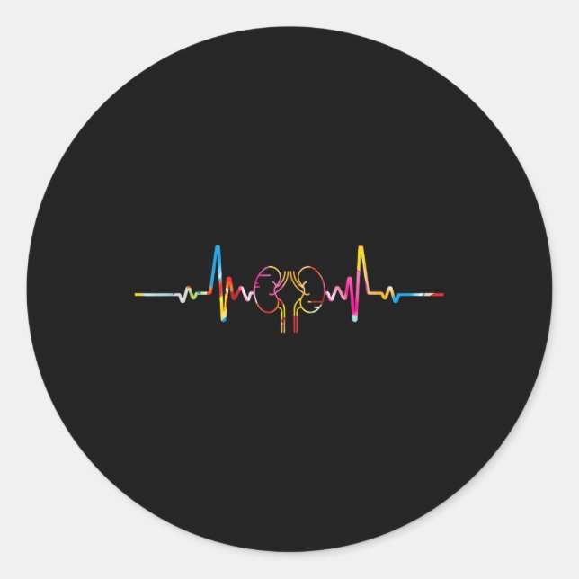 Sticker Rond Infirmière technicienne en dialyse - Connaissance  (Devant)