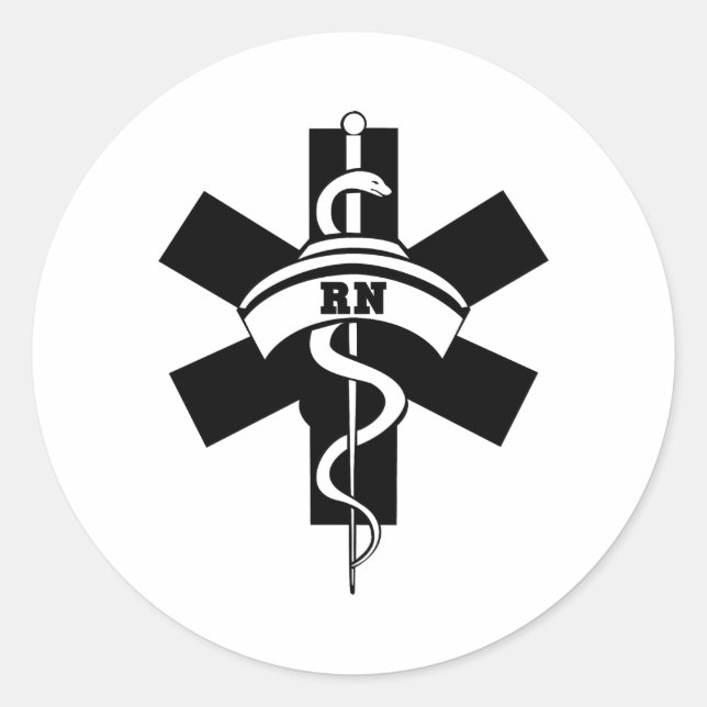 Sticker Rond Infirmières de la RN (Devant)