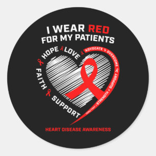 Sticker Rond Infirmières Rn Je Porte Connaissance des maladies