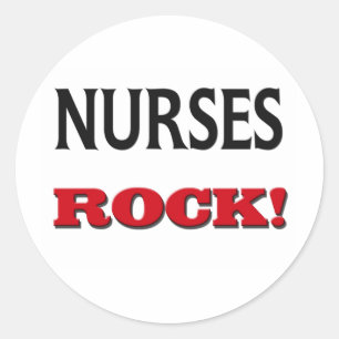 Sticker Rond Infirmières Rock