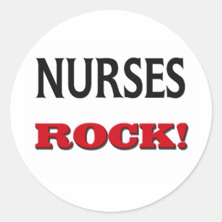Sticker Rond Infirmières Rock