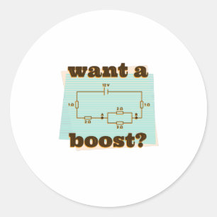 Sticker Rond Ingénieur de circuits électriques