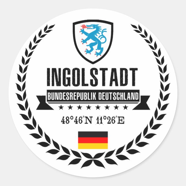 Sticker Rond Ingolstadt (Devant)