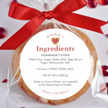 Ingrédient de boulangerie de biscuits Cœur Rouge