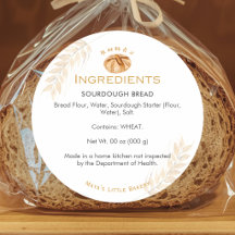 Ingrédient de boulangerie de pain de blé au levain