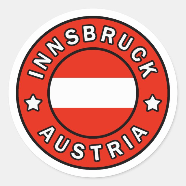 Sticker Rond Innsbruck Autriche (Devant)