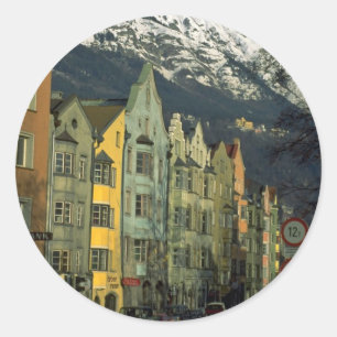 Sticker Rond Innsbruck, Autriche en Europe