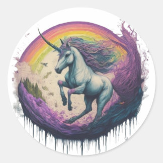 Sticker Rond inocorn