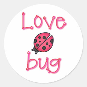Sticker Rond INSECTE d'AMOUR par SHARON SHARPE