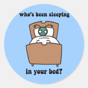 Sticker Rond Insectes de lit