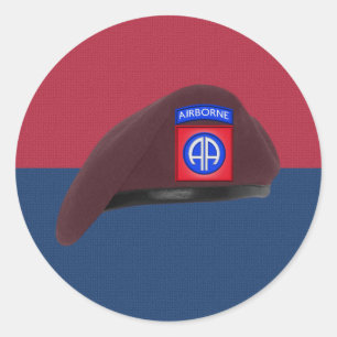 Sticker Rond Insigne de béret de la 82e division aéroportée