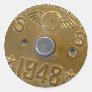 Sticker Rond Insigne de décodeur de minuit du capitaine 1948