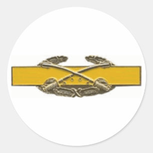 Sticker Rond Insigne de la cavalerie de combat
